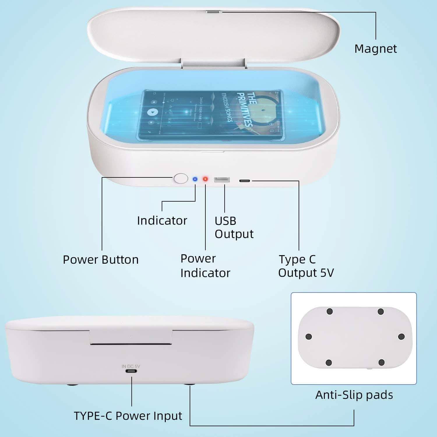 Portable Cell Phone Cleaner Case with Type-C Charging OD-KFXX001 DailySale
