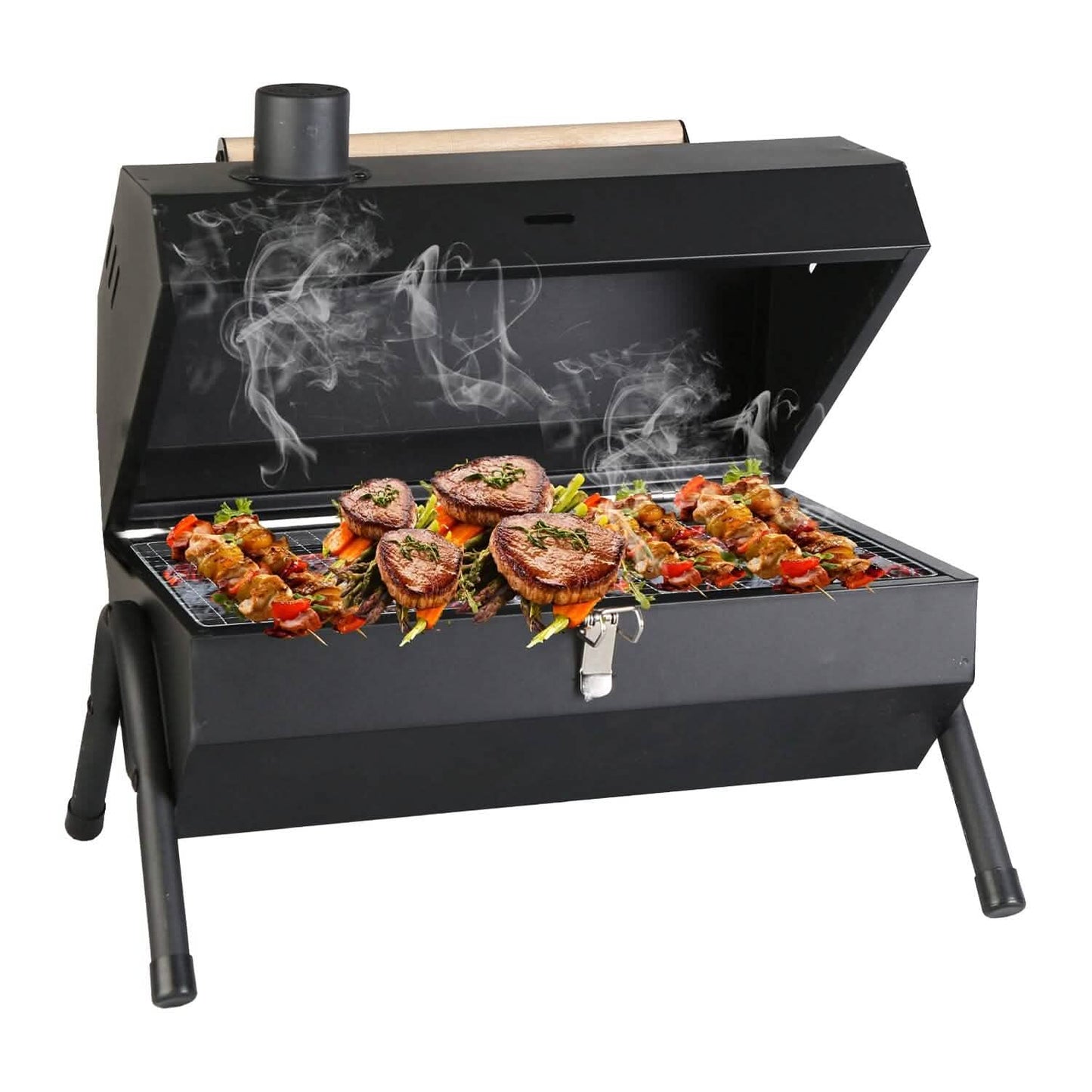 Portable Charcoal Two Sides Folding BBQ Grill DailySale