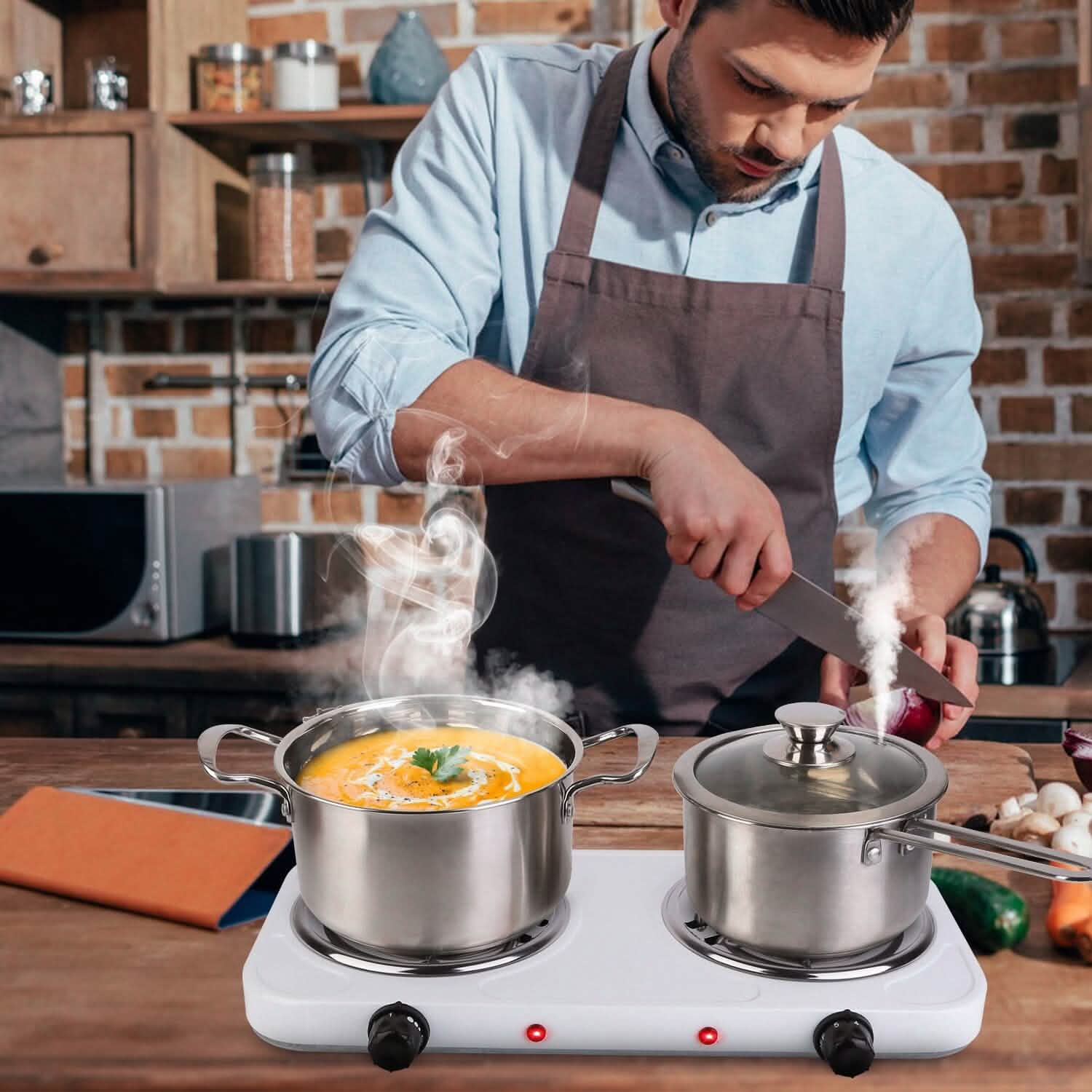 Portable Coil Heating Hot Plate Stove Countertop DailySale