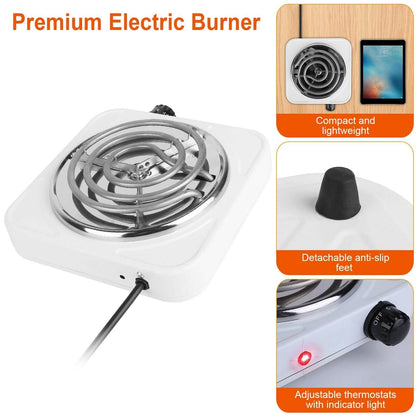 Portable Coil Heating Hot Plate Stove Countertop DailySale