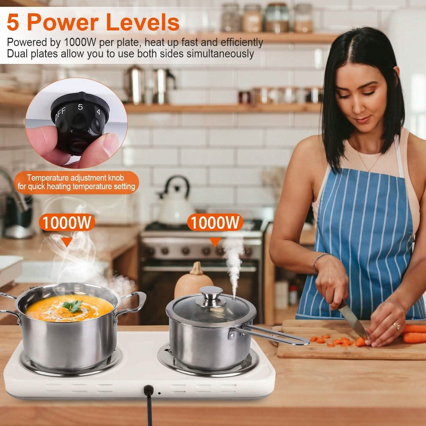 Portable Coil Heating Hot Plate Stove Countertop DailySale