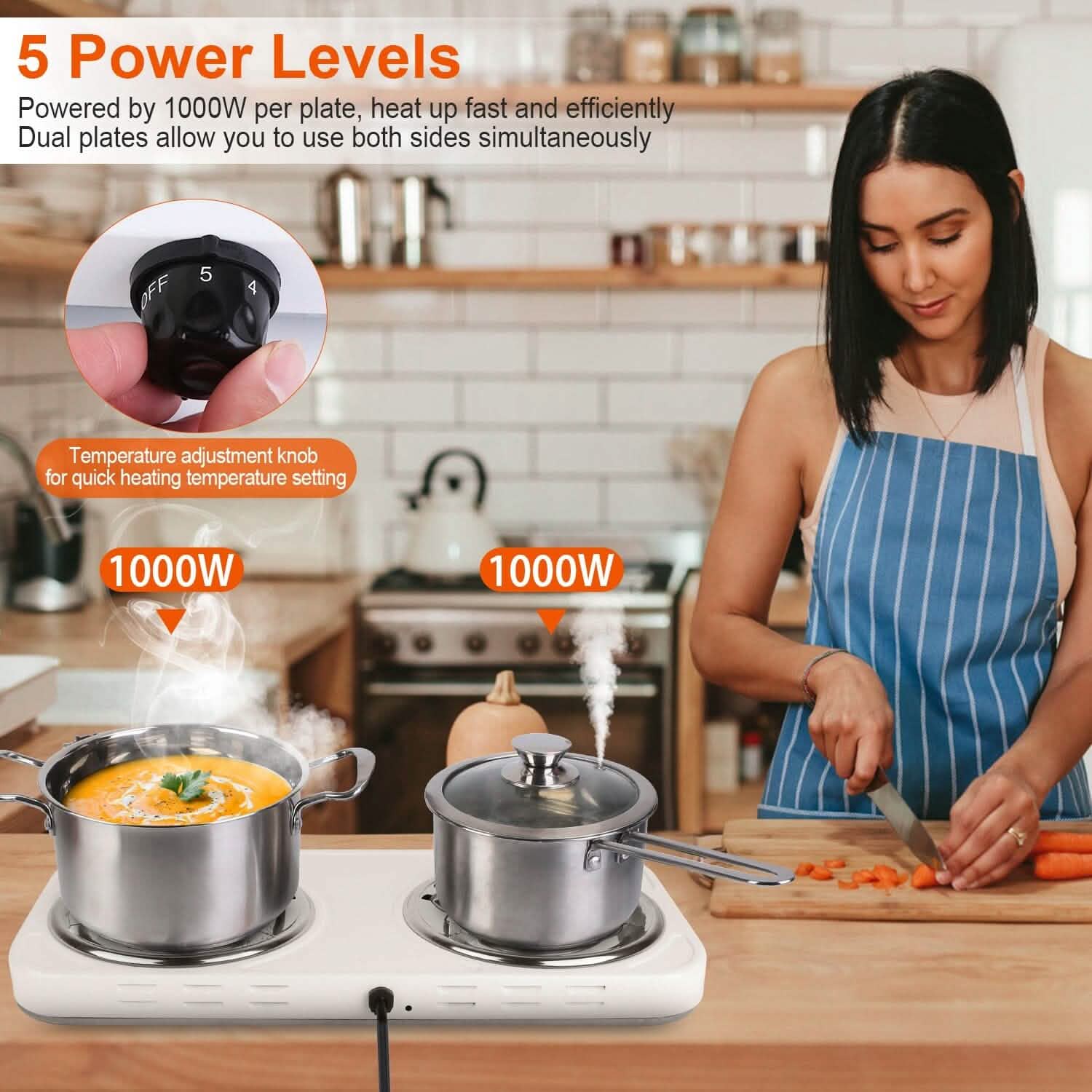 Portable Coil Heating Hot Plate Stove Countertop DailySale