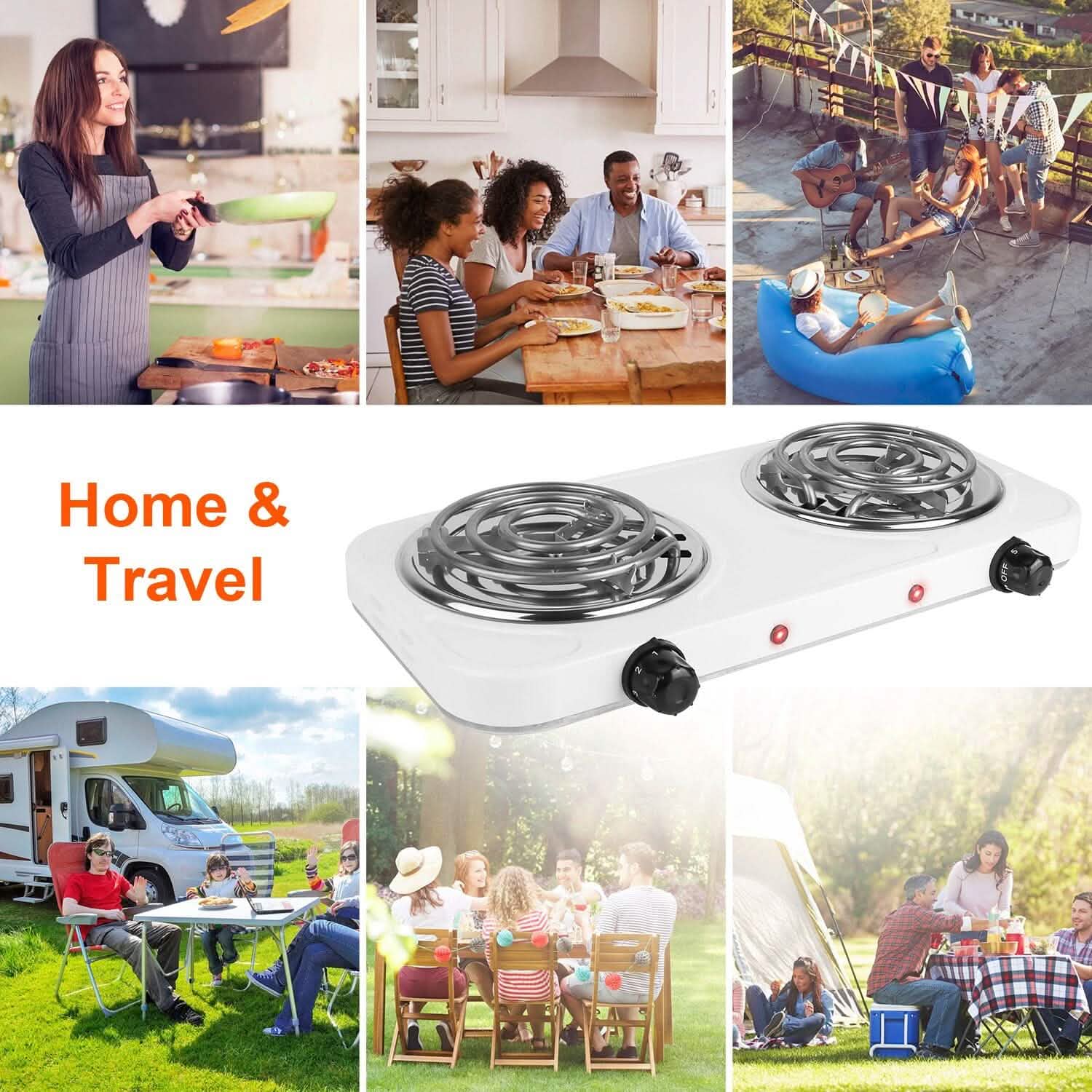 Portable Coil Heating Hot Plate Stove Countertop DailySale