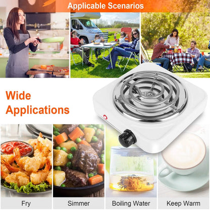 Portable Coil Heating Hot Plate Stove Countertop DailySale