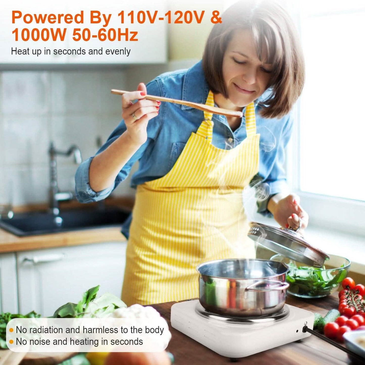 Portable Coil Heating Hot Plate Stove Countertop DailySale