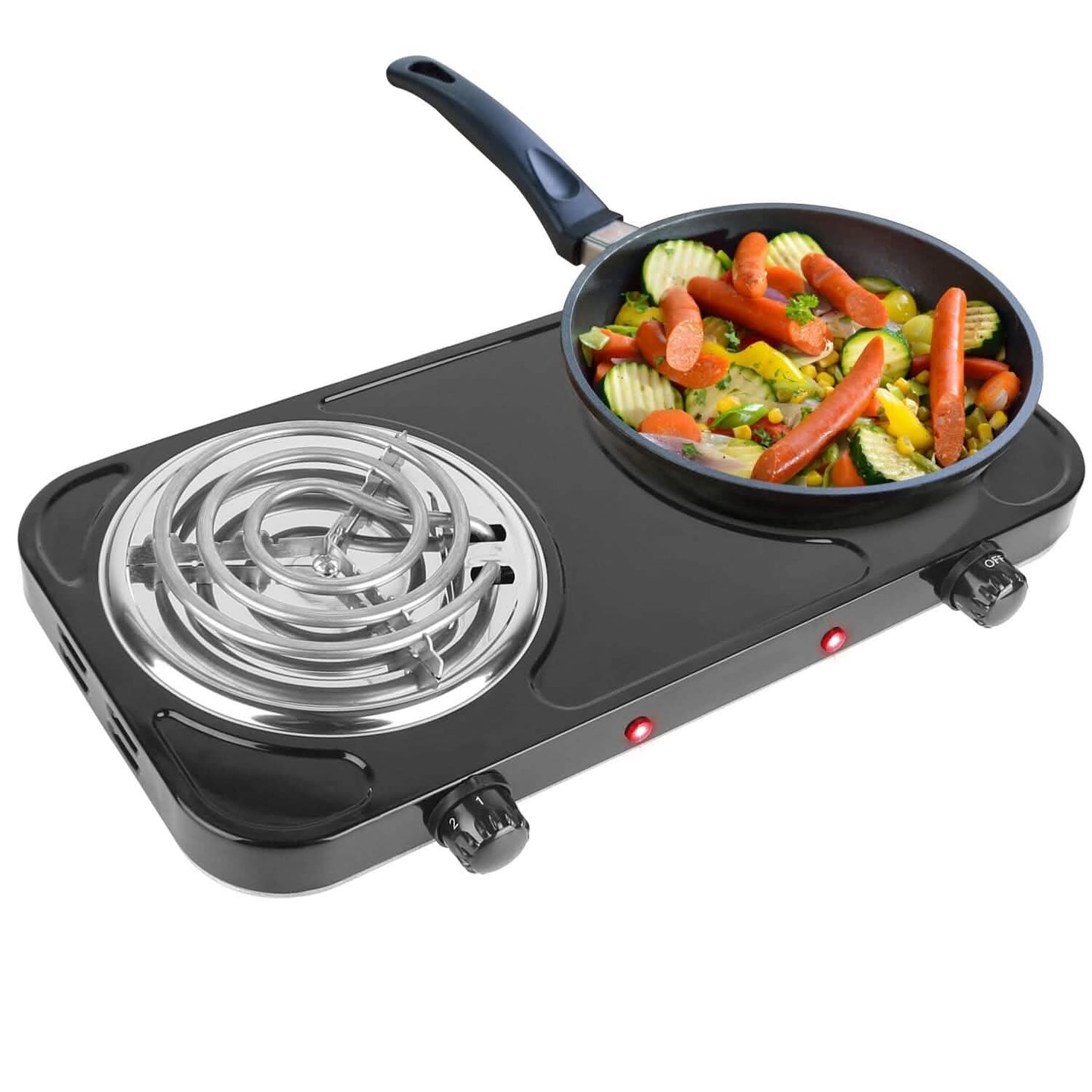 Portable Coil Heating Hot Plate Stove Countertop DailySale