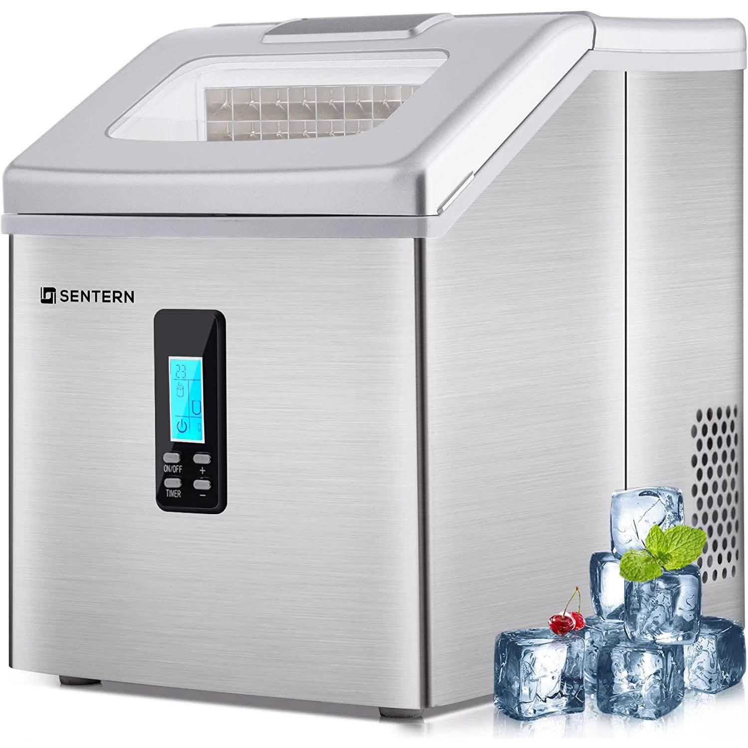 Portable Countertop Clear Ice Maker Stainless Steel Ice Maker DailySale