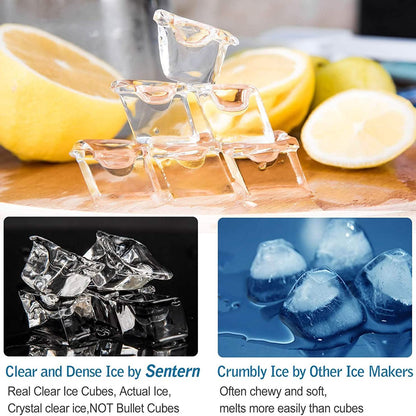 Portable Countertop Clear Ice Maker Stainless Steel Ice Maker DailySale