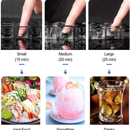 Portable Countertop Clear Ice Maker Stainless Steel Ice Maker DailySale