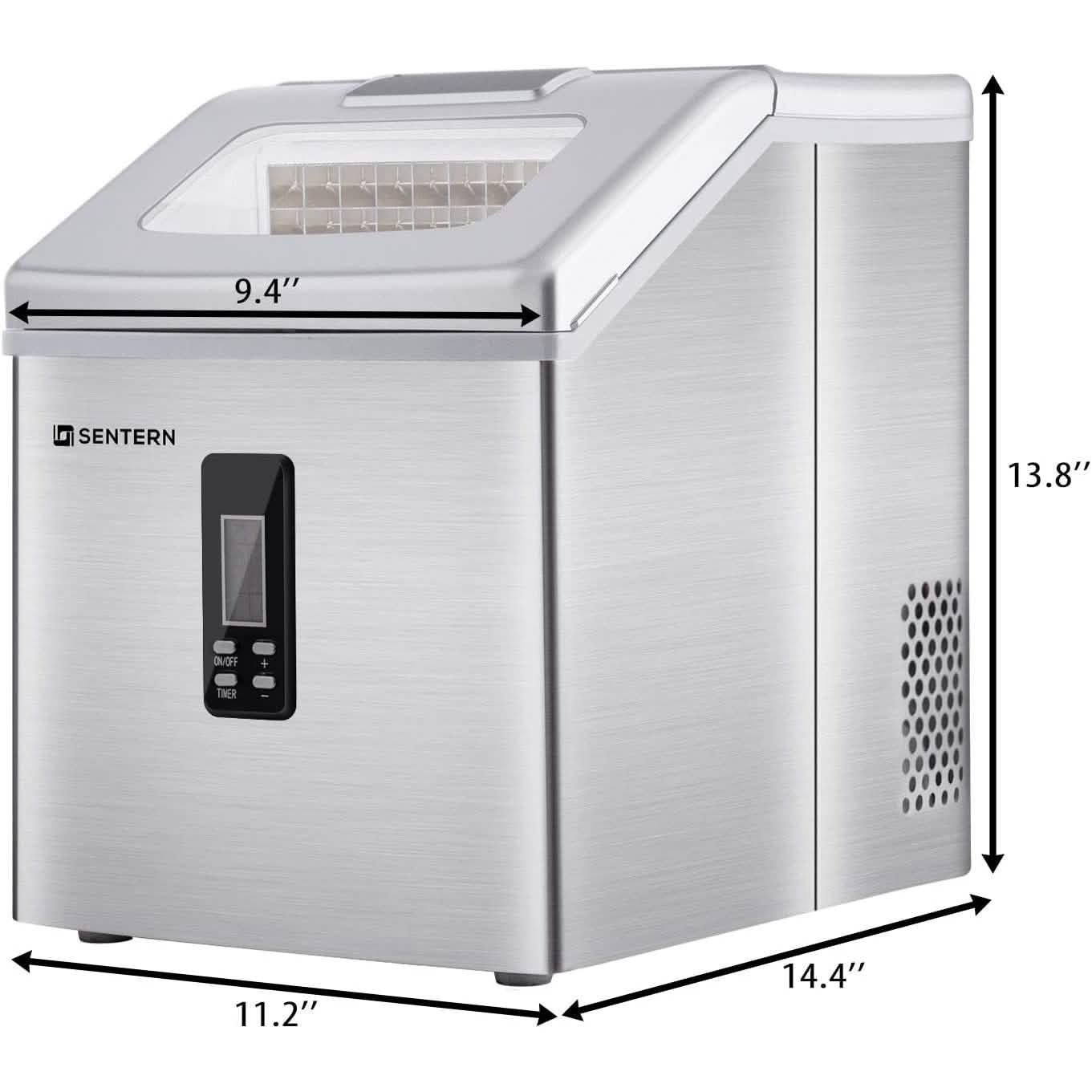 Portable Countertop Clear Ice Maker Stainless Steel Ice Maker DailySale