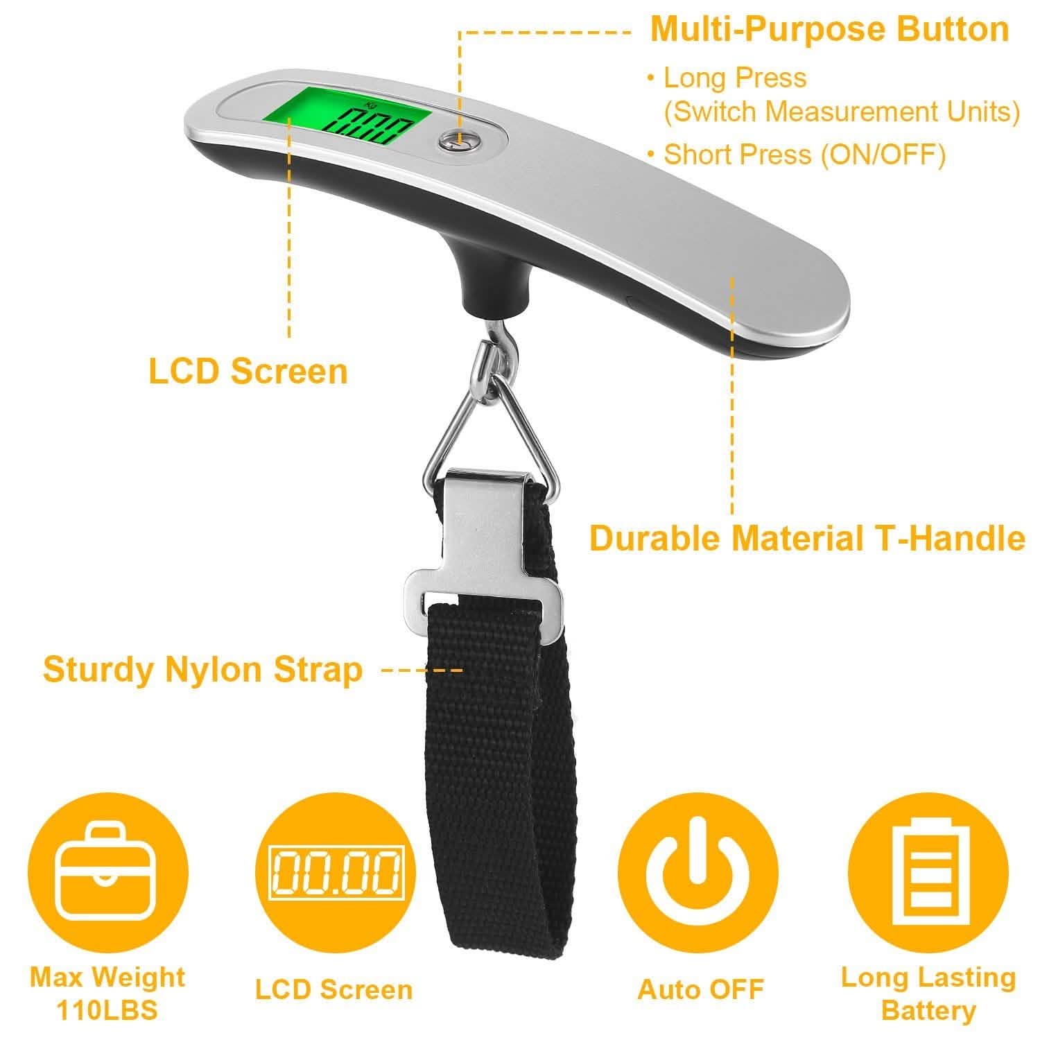 Portable Digital Luggage Scale DailySale