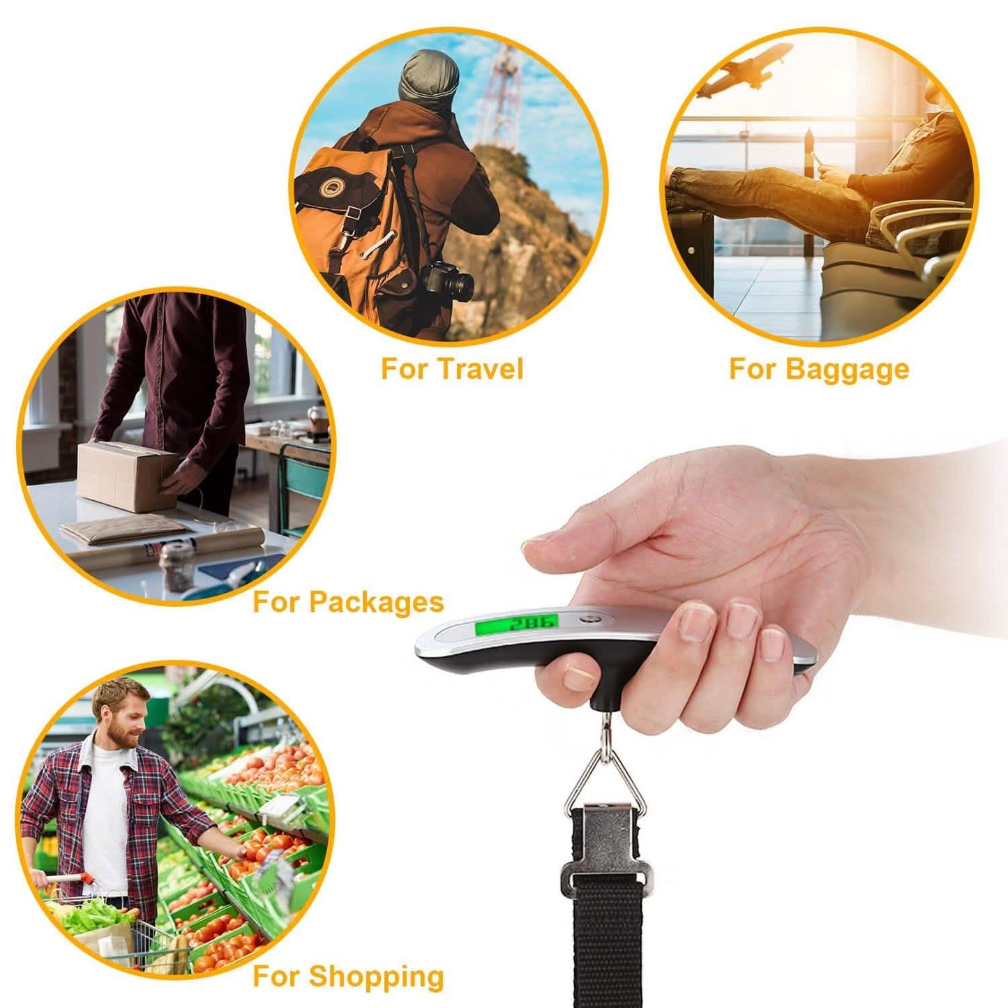 Portable Digital Luggage Scale DailySale
