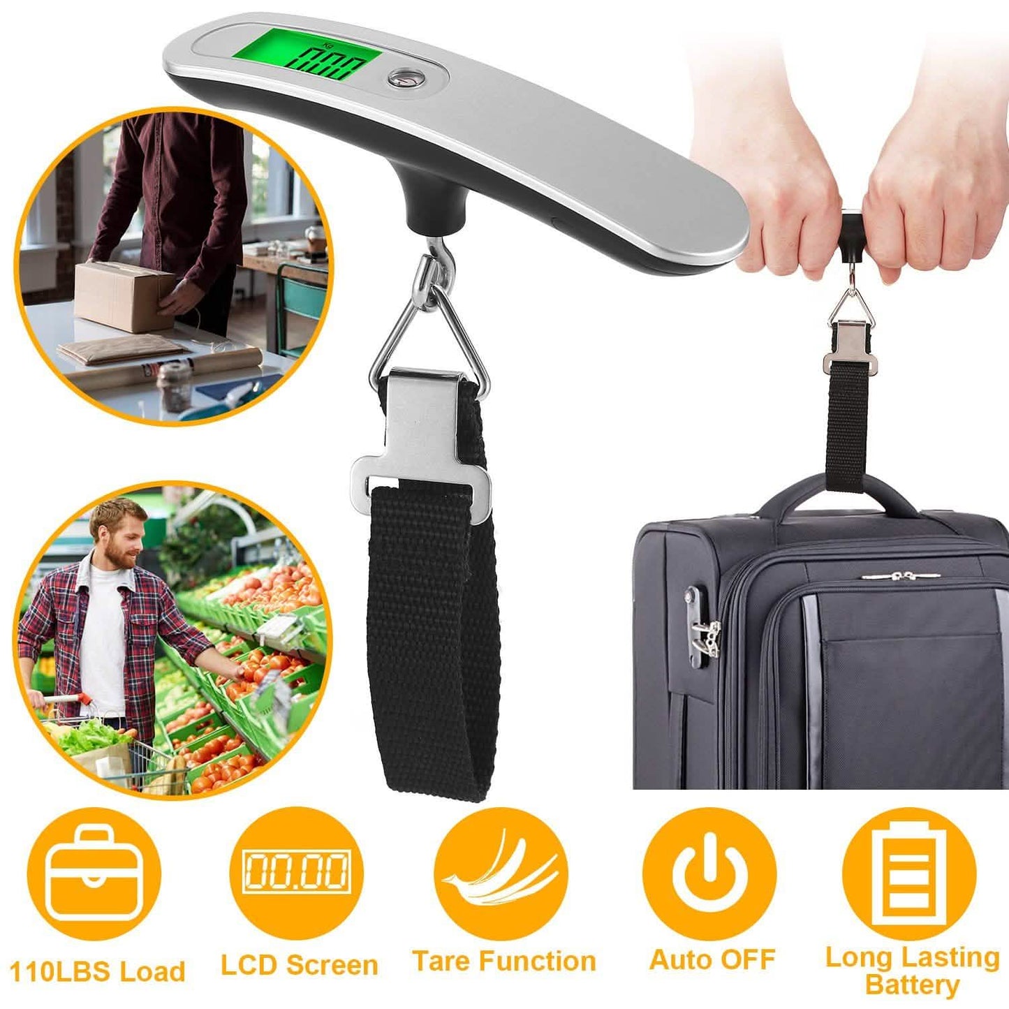 Portable Digital Luggage Scale DailySale