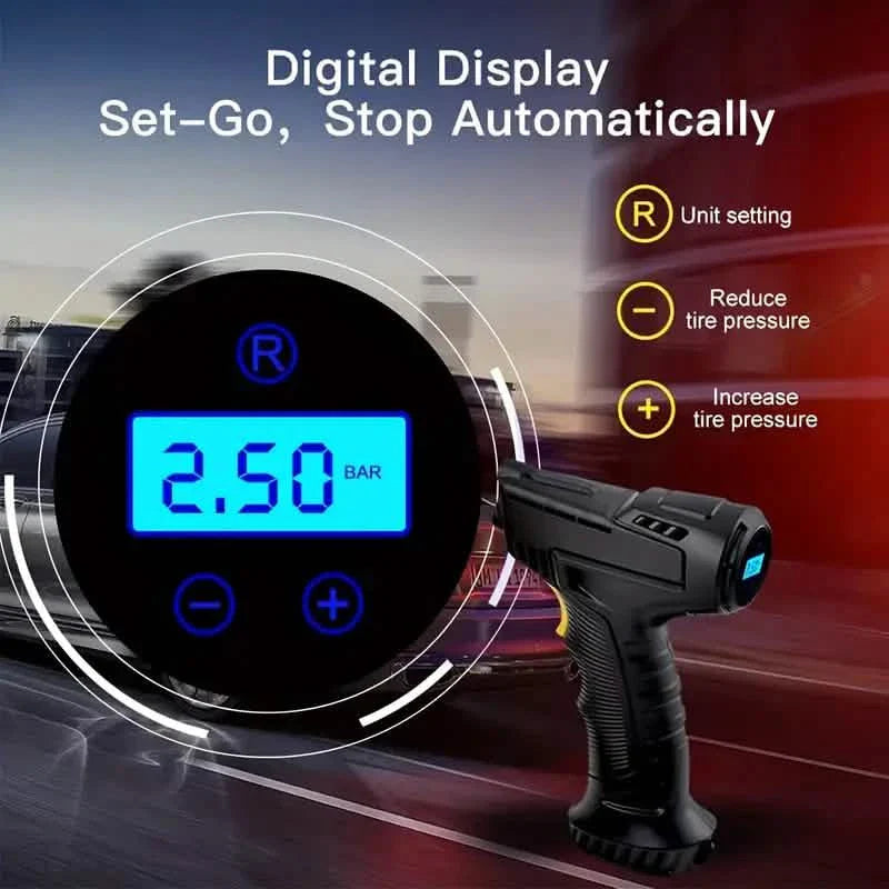 Portable Digital Tire Inflator with LED Light DailySale