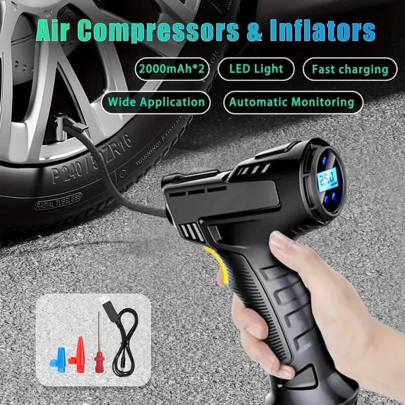 Portable Digital Tire Inflator with LED Light DailySale