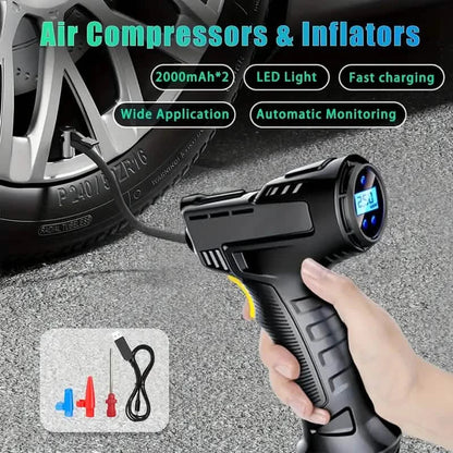 Portable Digital Tire Inflator with LED Light DailySale