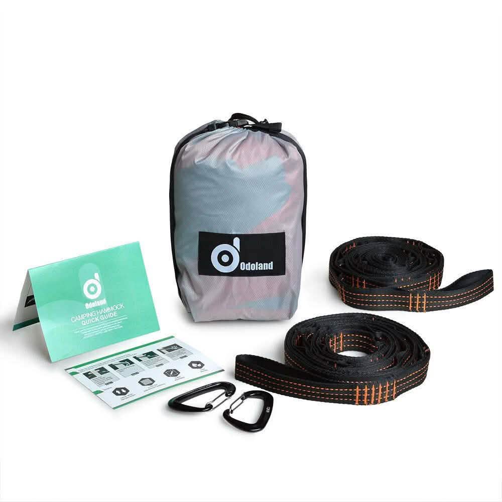 Portable Double Person Canvas Hammock Outdoor Camping Garden Beach Travel Swing DailySale