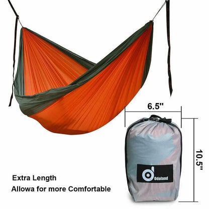 Portable Double Person Canvas Hammock Outdoor Camping Garden Beach Travel Swing DailySale