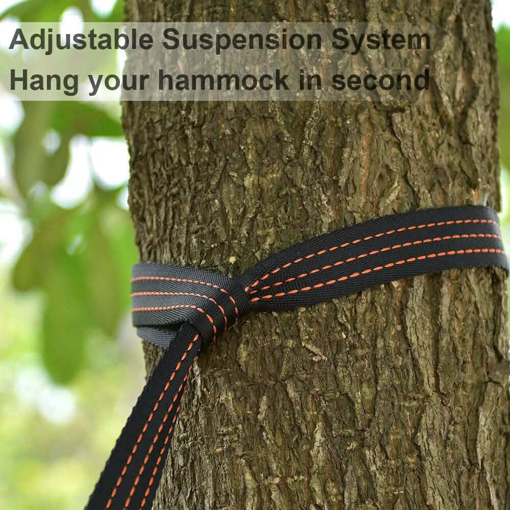 Portable Double Person Canvas Hammock Outdoor Camping Garden Beach Travel Swing DailySale
