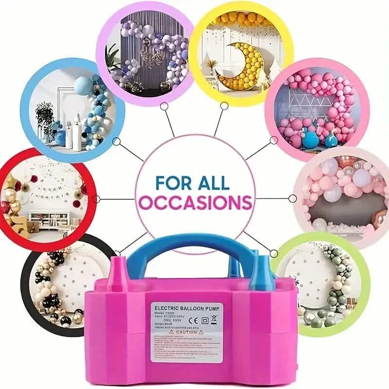 Portable Dual Nozzle Electric Air Balloon Pump and Tying Tool DailySale
