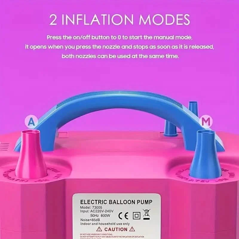 Portable Dual Nozzle Electric Air Balloon Pump and Tying Tool DailySale
