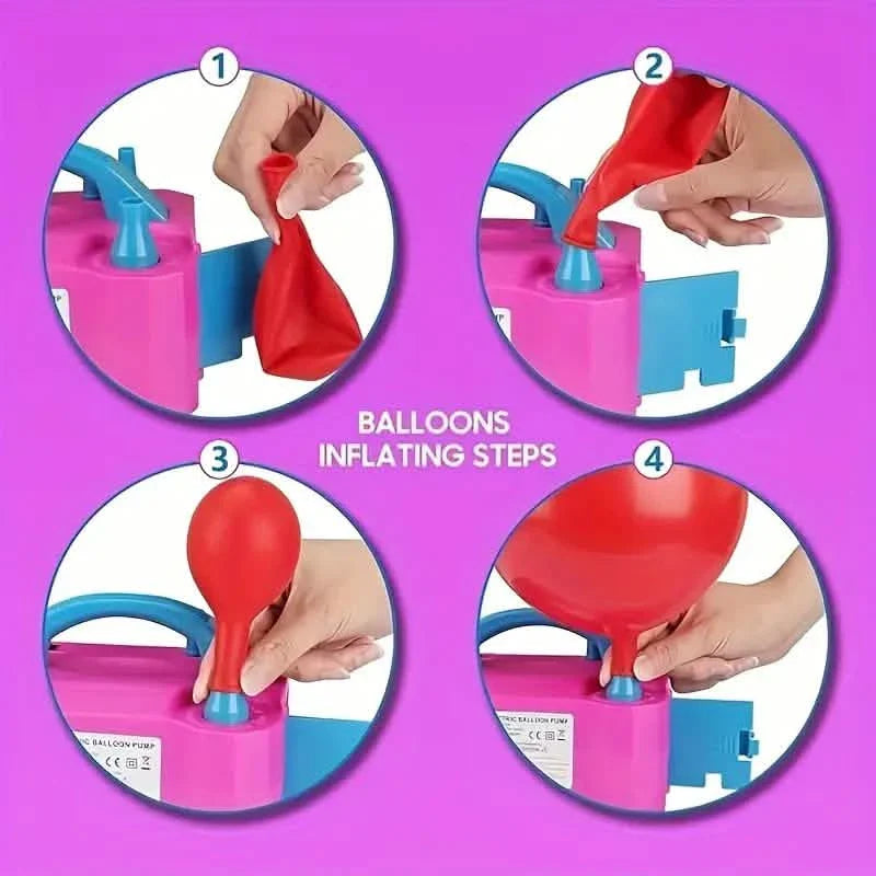 Portable Dual Nozzle Electric Air Balloon Pump and Tying Tool DailySale
