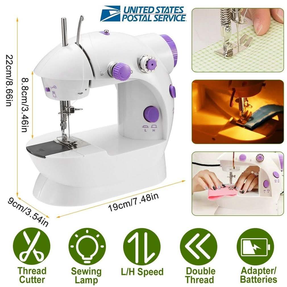 Portable Electric Sewing Machine w/ Foot Pedal LED Light DailySale