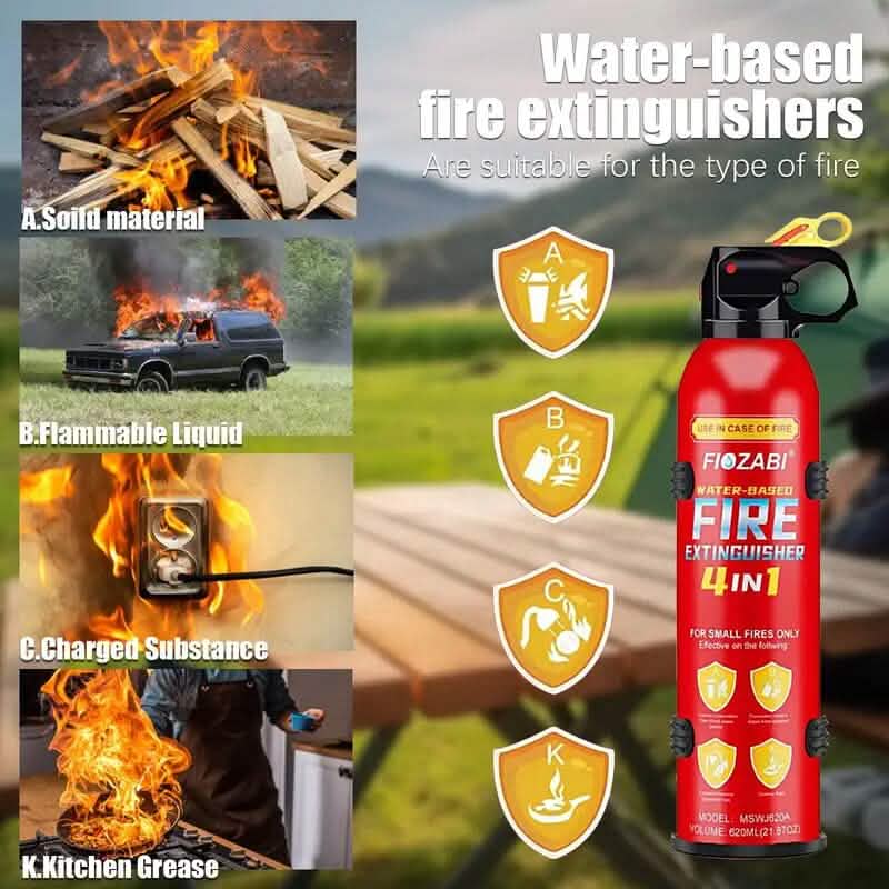 Portable Fire Extinguisher Spray 4-in-1 with Bracket DailySale