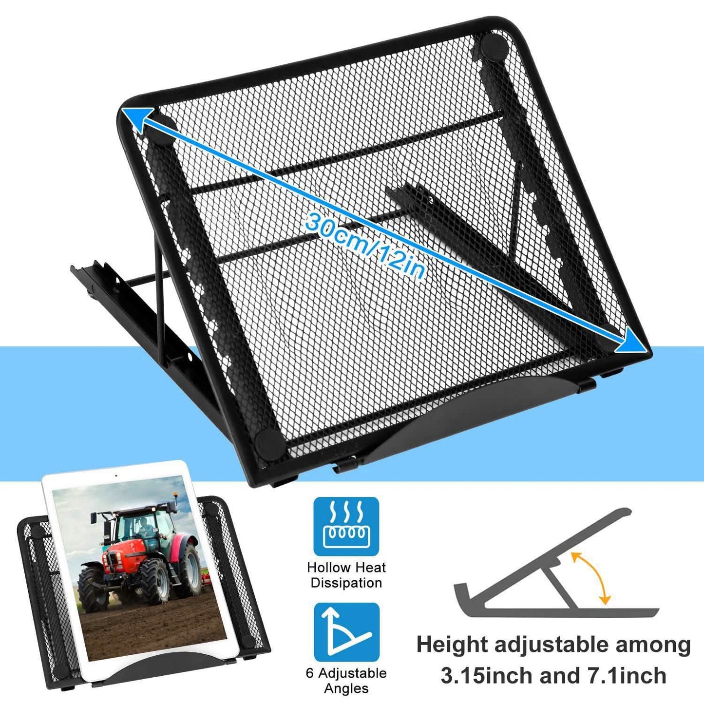 Portable Foldable Laptop Stand with Adjustable Angles DailySale