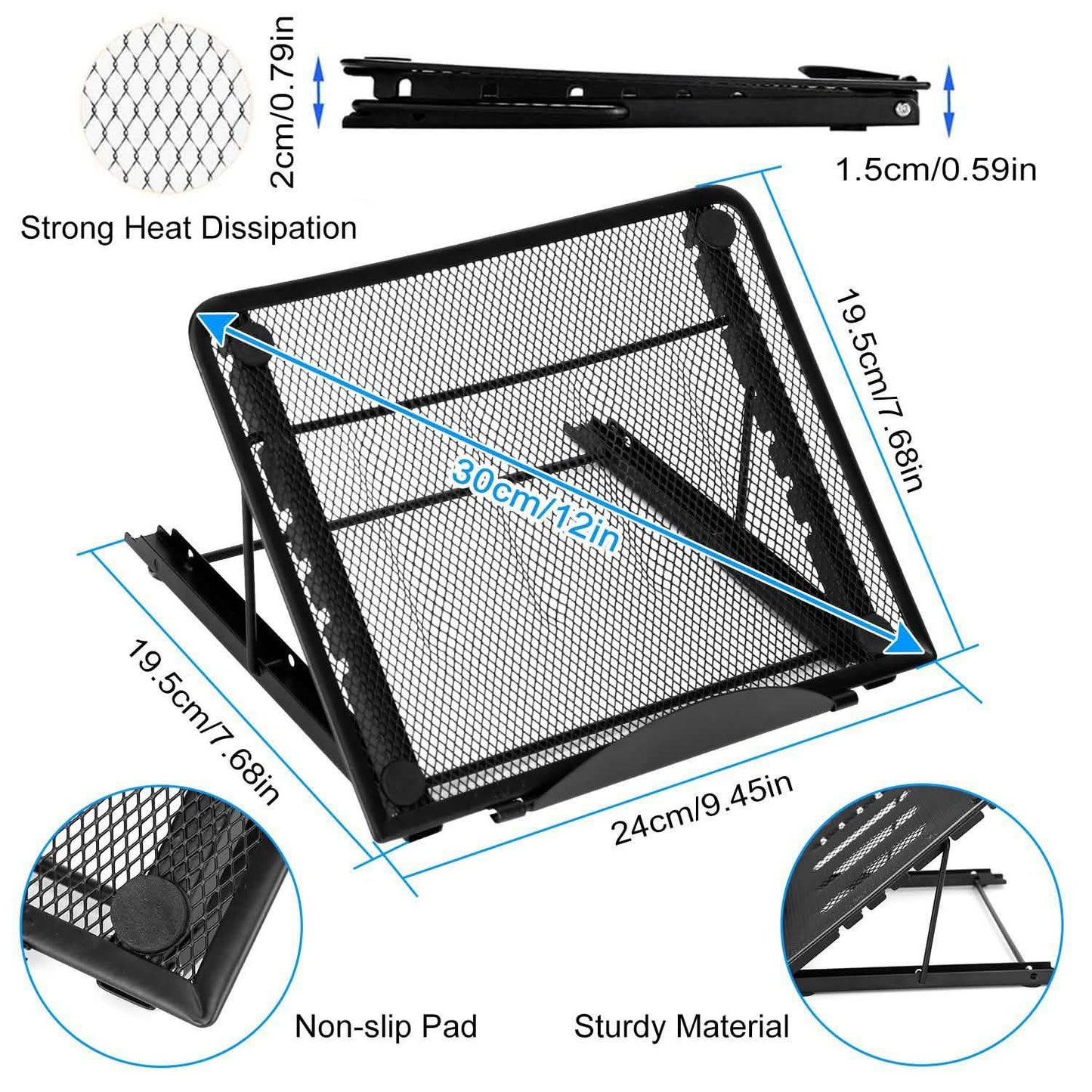 Portable Foldable Laptop Stand with Adjustable Angles DailySale