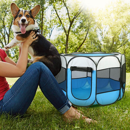 Portable Foldable Pet Playpen For Dogs Cats Other Pets DailySale