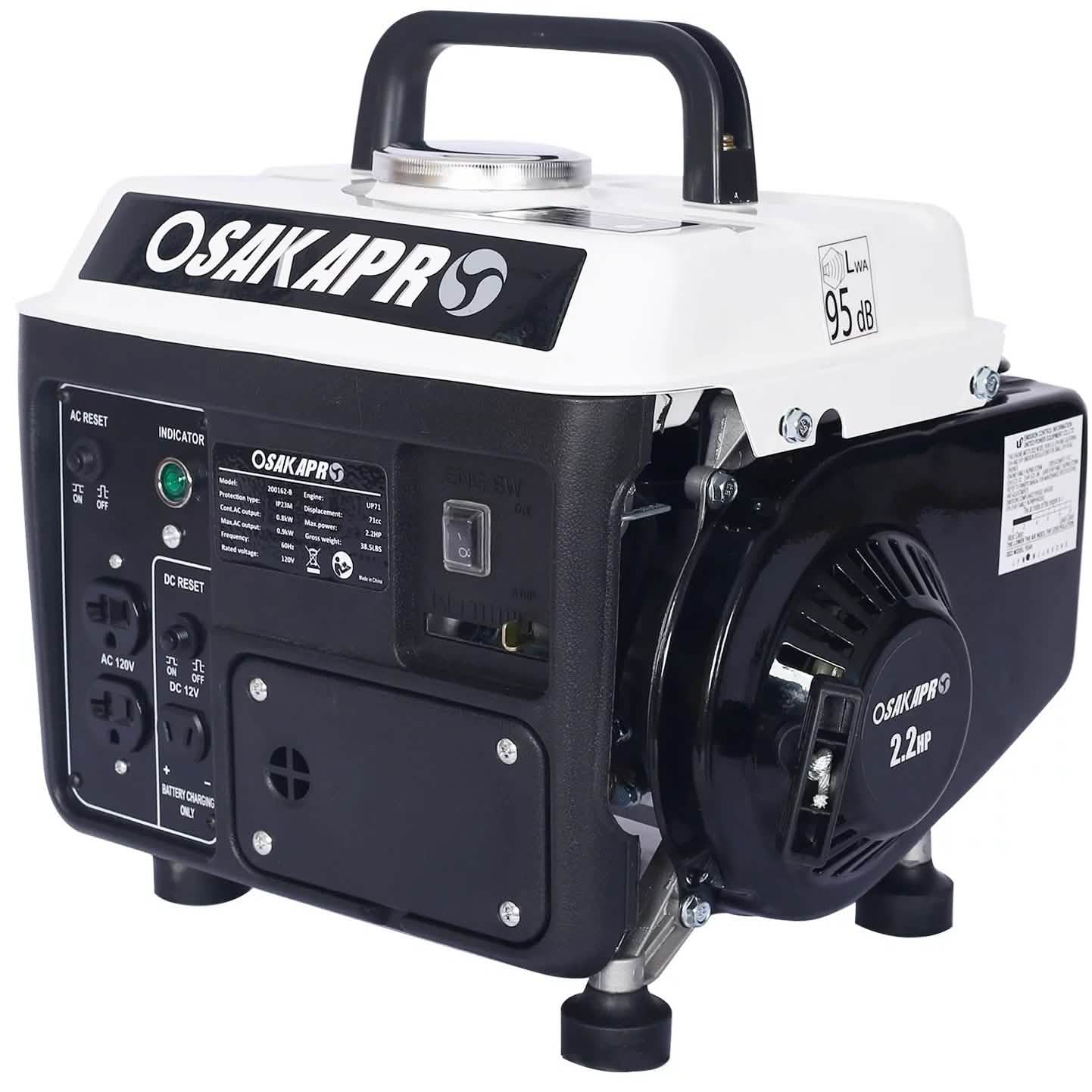 Portable Generator 900 Watt Gasoline Generator DailySale