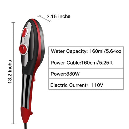 Portable Hand-Held Steam Iron 30s Fast Heating for Home Travel Garment DailySale