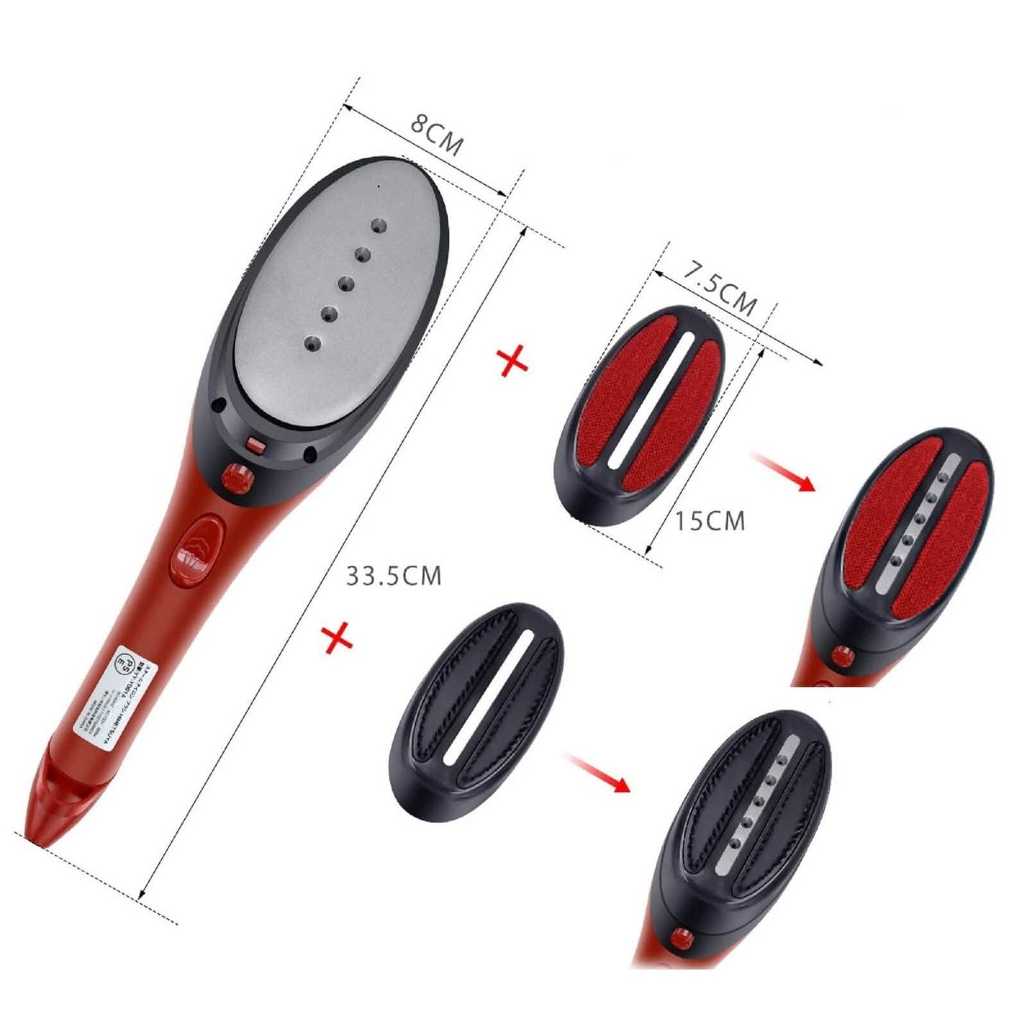 Portable Hand-Held Steam Iron 30s Fast Heating for Home Travel Garment DailySale