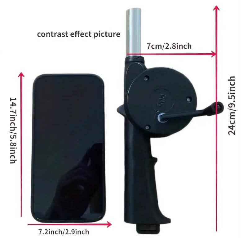 Portable Hand-Operated Blower for BBQ, Camping, and Fire Making DailySale