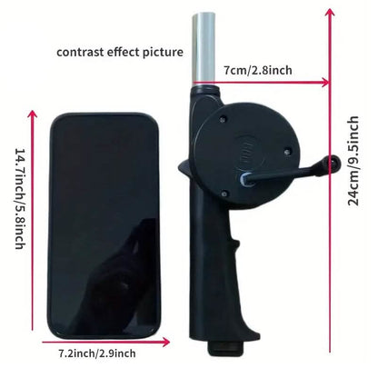 Portable Hand-Operated Blower for BBQ, Camping, and Fire Making DailySale