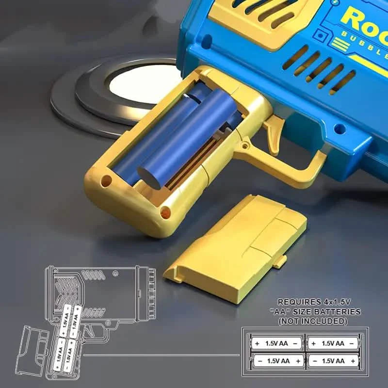 Portable Handheld Automatic Electric 40 Holes Rocket Launcher Bubble Gun with LED Light DailySale