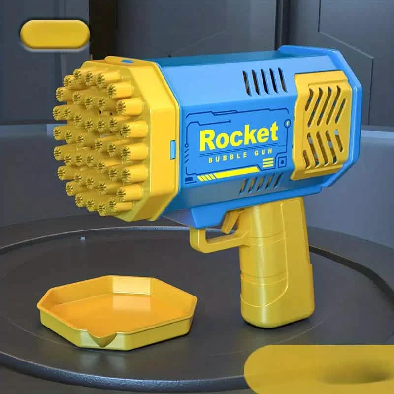 Portable Handheld Automatic Electric 40 Holes Rocket Launcher Bubble Gun with LED Light DailySale