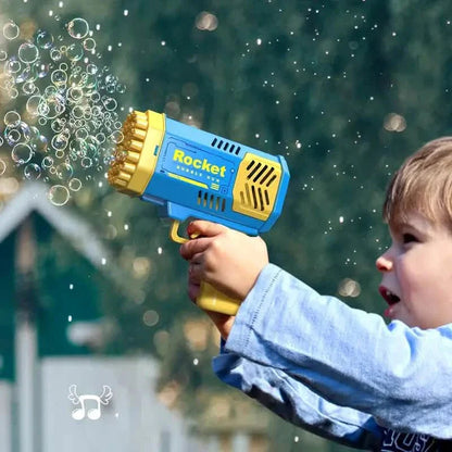 Portable Handheld Automatic Electric 40 Holes Rocket Launcher Bubble Gun with LED Light DailySale