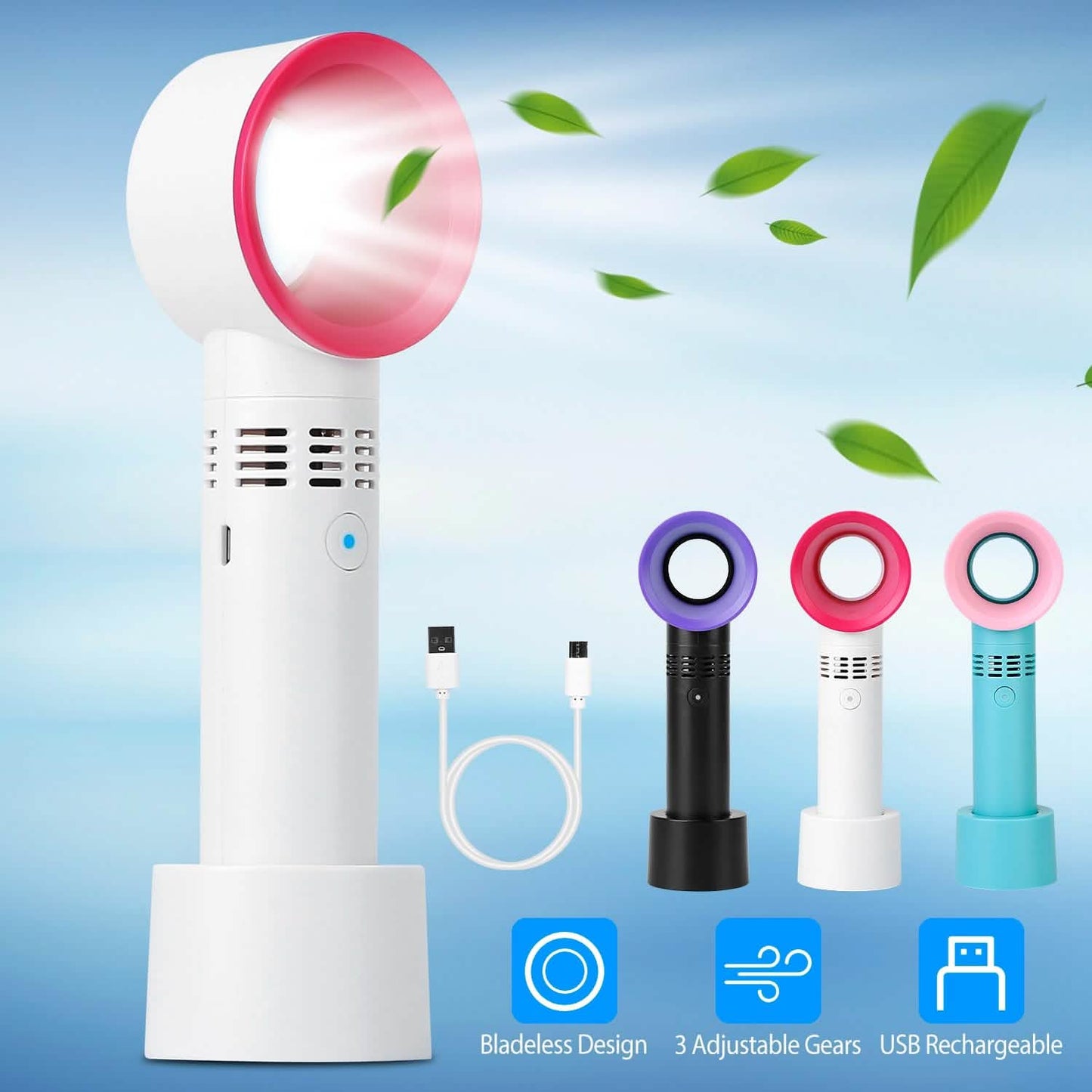 Portable Handheld Bladeless Fan DailySale