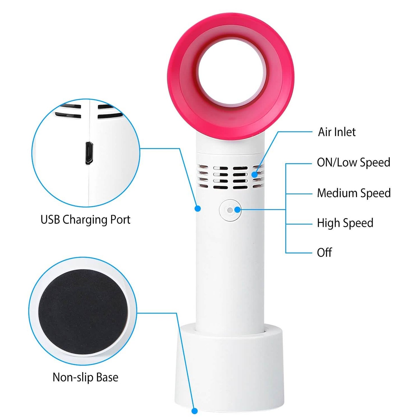 Portable Handheld Bladeless Fan DailySale