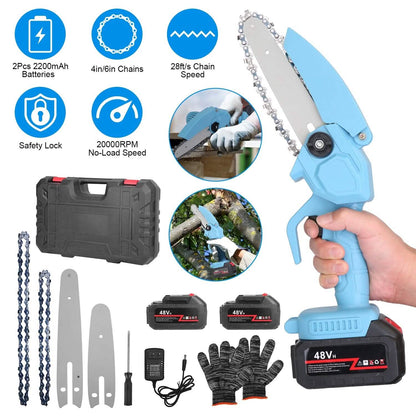 Portable Handheld Cordless Small Chain Saw Battery Powered DailySale