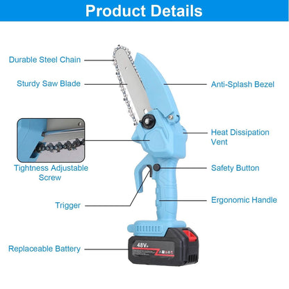 Portable Handheld Cordless Small Chain Saw Battery Powered DailySale