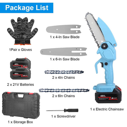 Portable Handheld Cordless Small Chain Saw Battery Powered DailySale