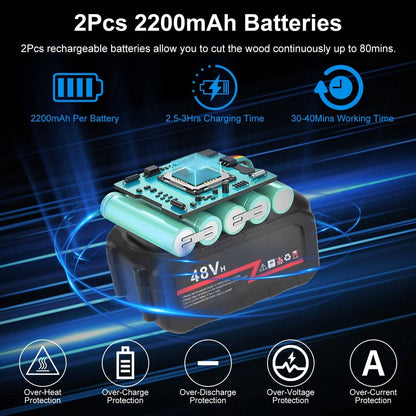 Portable Handheld Cordless Small Chain Saw Battery Powered DailySale