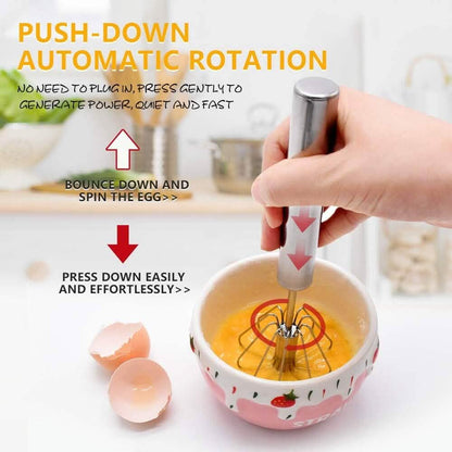 Portable Handheld Mixer (Semi-Automatic, No Electricity Needed) DailySale