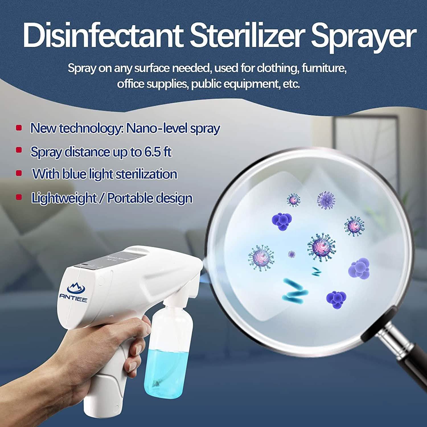 Portable Handheld Sprayer with Blue Light DailySale