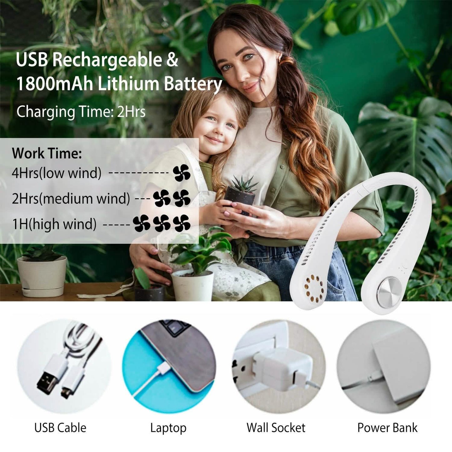 Portable Hanging Neck Personal Mini Fan DailySale