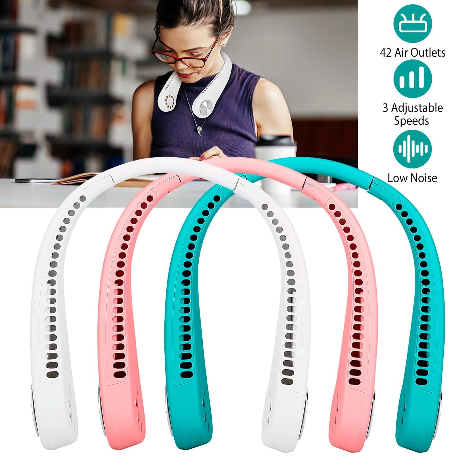 Portable Hanging Neck Personal Mini Fan DailySale