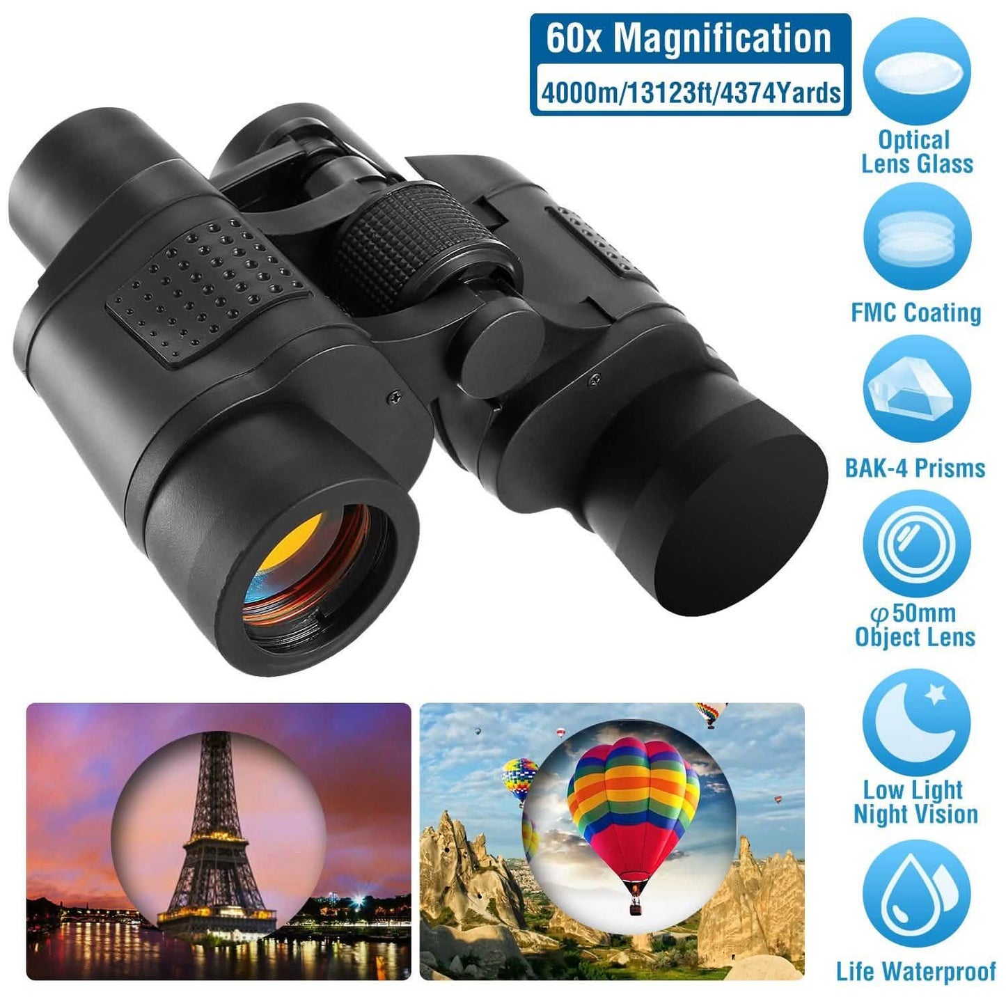 Portable HD Binoculars with Shoulder Strap Bag DailySale